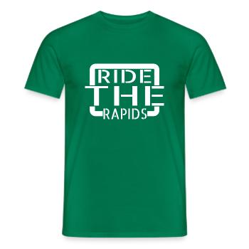 Heart-Pounding Excitement River Adventure - Men's T-Shirt - kelly green - Front - AI Model Male 178 dark (178cm)