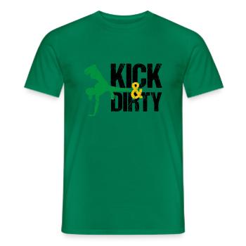 Danse brésilienne pour le kickboxing - T-shirt homme - vert - Devant - AI Model Male 178 dark (178cm)