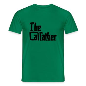 der Katzenvater - Männer T-Shirt - Kelly Green - Vorne - AI Model Male 178 dark (178cm)
