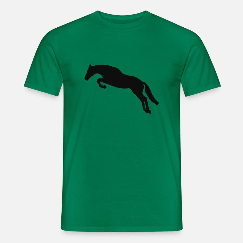 Springpferd 01 - Männer T-Shirt - Kelly Green