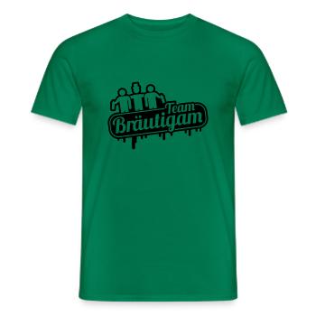 team_braeutigam_ya1 - Men's T-Shirt - kelly green - Front - AI Model Male 178 dark (178cm)