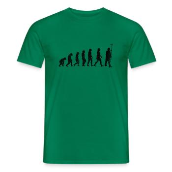 Maler und Lackierer Evolution Pinsel Streichen - Männer T-Shirt - Kelly Green - Vorne - AI Model Male 178 dark (178cm)