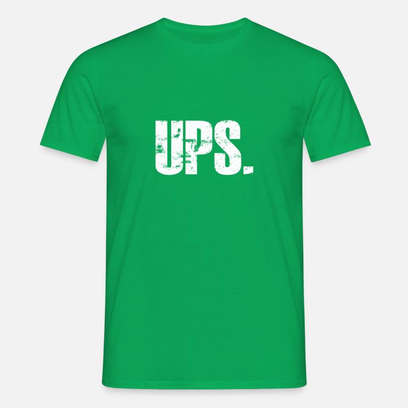 Ups klodset uheld siger ordsprog - T-shirt til herrer - kelly grøn