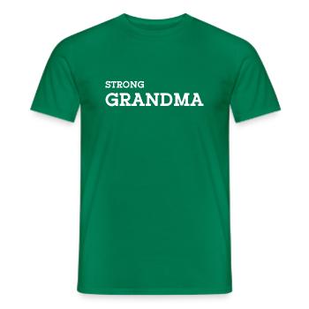 Strong Grandma white - Männer T-Shirt - Kelly Green - Vorne - AI Model Male 178 dark (178cm)