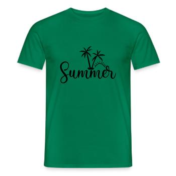 5 Été - T-shirt homme - vert - Devant - AI Model Male 178 dark (178cm)