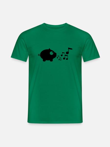 my_pig_whistles - Men's T-Shirt - kelly green