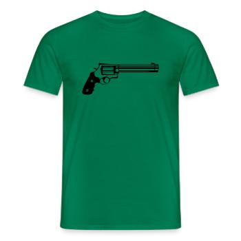 Pistole - Männer T-Shirt - Kelly Green - Vorne - AI Model Male 178 dark (178cm)