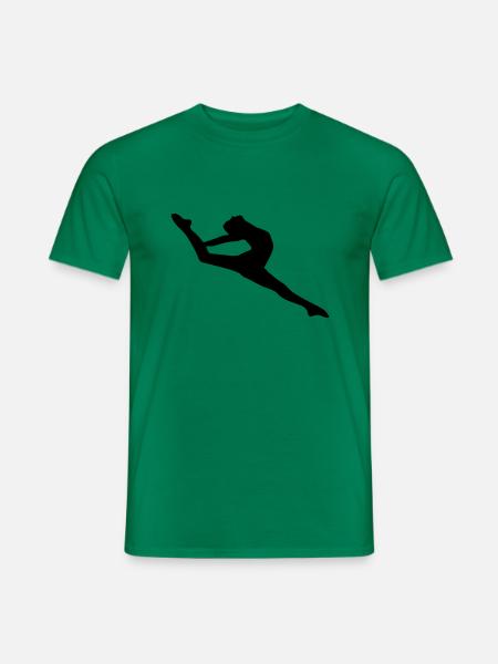 Vector Ballet dancer Silhouette - Men's T-Shirt - kelly green