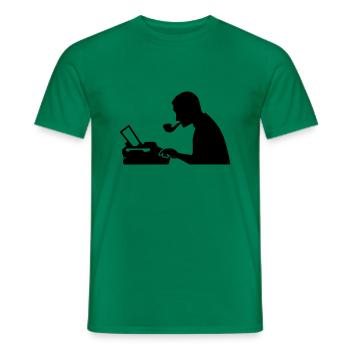 Journaliste - T-shirt homme - vert - Devant - AI Model Male 178 dark (178cm)