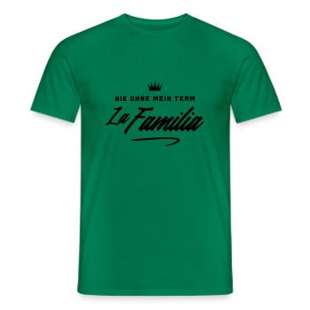 familia nie ohne mein team - Männer T-Shirt - Kelly Green - Vorne - AI Model Male 178 dark (178cm)