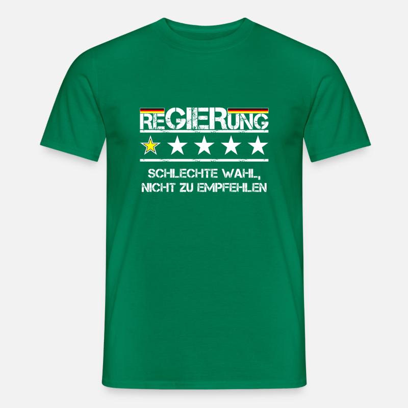 reGIERung schlechte Bewertung - Männer T-Shirt - Kelly Green