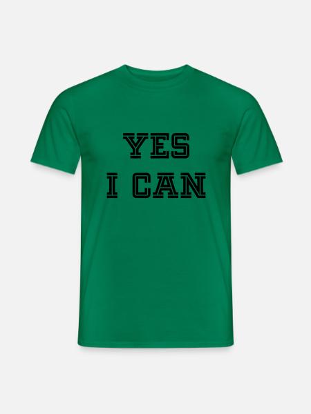 YES I CAN - Men's T-Shirt - kelly green