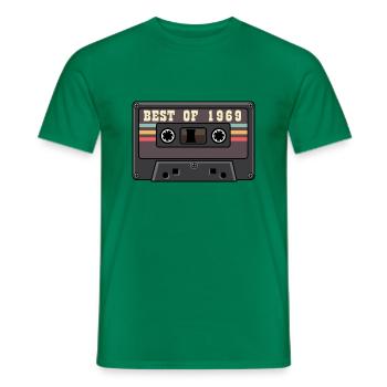 Best of 1969 Cadeau des mélomanes - T-shirt homme - vert - Devant - AI Model Male 178 dark (178cm)