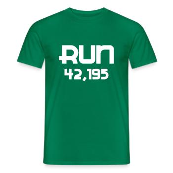 Biking Running Marathon Triathlon Bike - Men's T-Shirt - kelly green - Front - AI Model Male 178 dark (178cm)
