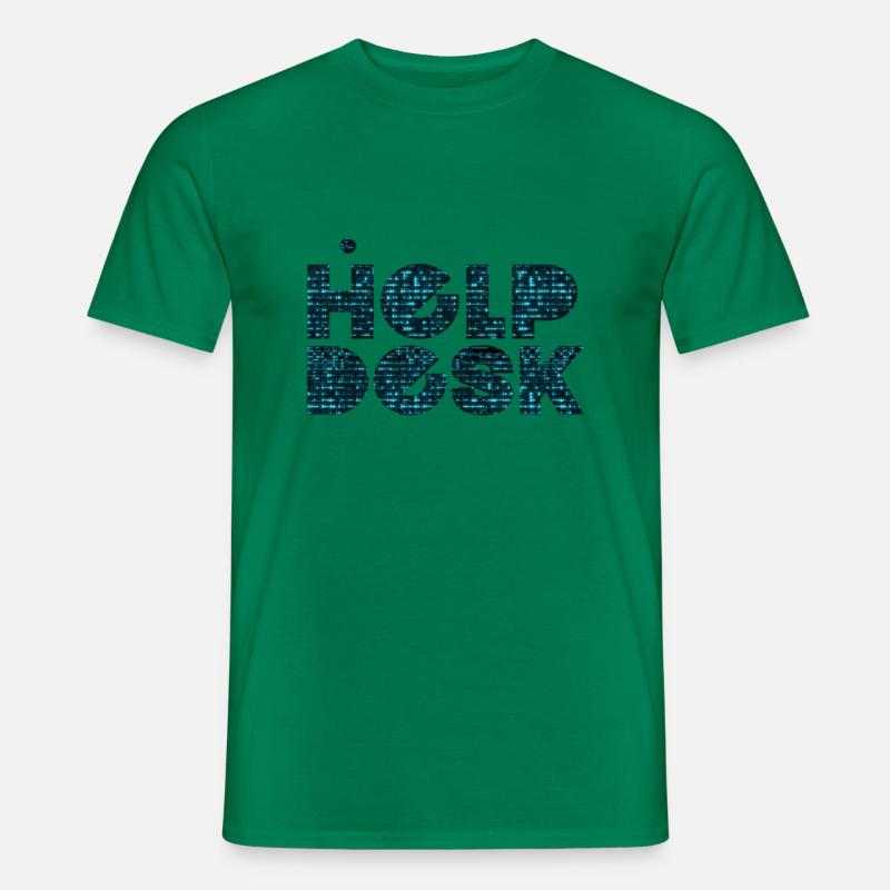 Helpdesk IT-Support-Geek Computer-Computer-Geek - Männer T-Shirt - Kelly Green