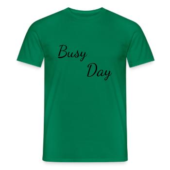 Busy day - T-shirt homme - vert - Devant - AI Model Male 178 dark (178cm)
