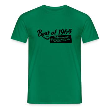 1964 - Men's T-Shirt - kelly green - Front - AI Model Male 178 dark (178cm)
