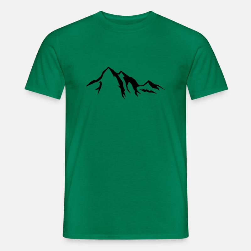 mountains_01 - Männer T-Shirt - Kelly Green