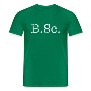 Bachelor of Science - Männer T-Shirt - Kelly Green - Vorne - AI Model Male 178 dark (178cm)