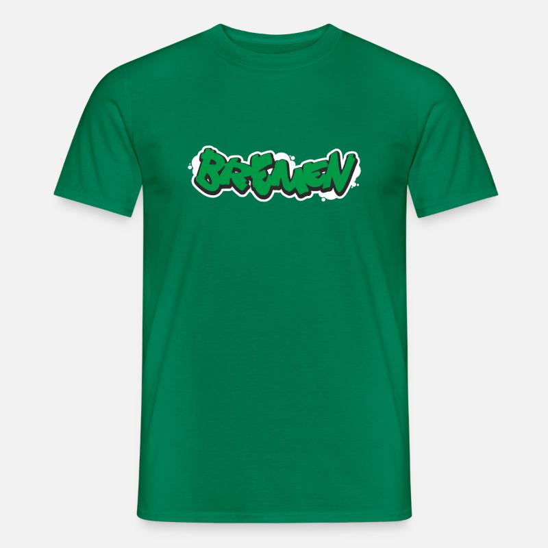 Bremen Graffiti - Männer T-Shirt - Kelly Green
