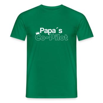 Auto - Papa's co Pilot - Männer T-Shirt - Kelly Green - Vorne - AI Model Male 178 dark (178cm)
