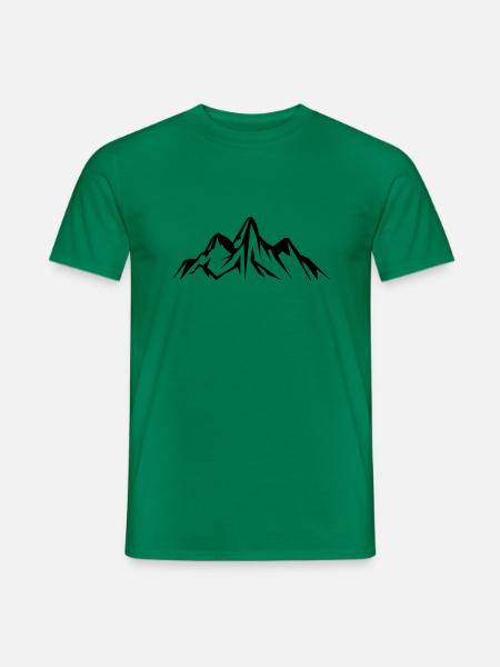 mountain design - Männer T-Shirt - Kelly Green