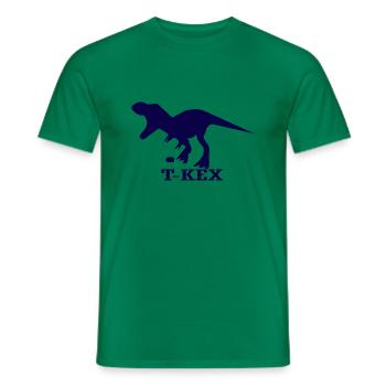 Dinosaur Dino - Men's T-Shirt - kelly green - Front - AI Model Male 178 dark (178cm)