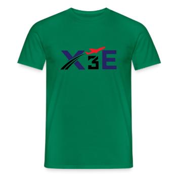 X3E Flugzeug Pilot - Männer T-Shirt - Kelly Green - Vorne - AI Model Male 178 dark (178cm)