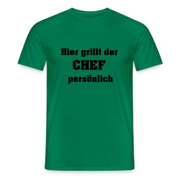 Grillmeister - Männer T-Shirt - Kelly Green - Vorne - AI Model Male 178 dark (178cm)