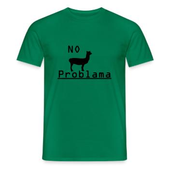 Lama Alpaka cool lustig Spruch - Männer T-Shirt - Kelly Green - Vorne - AI Model Male 178 dark (178cm)