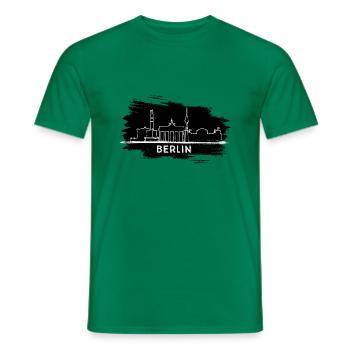 Berlin - Men's T-Shirt - kelly green - Front - AI Model Male 178 dark (178cm)