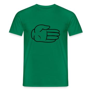 Hand Comic - Männer T-Shirt - Kelly Green - Vorne - AI Model Male 178 dark (178cm)