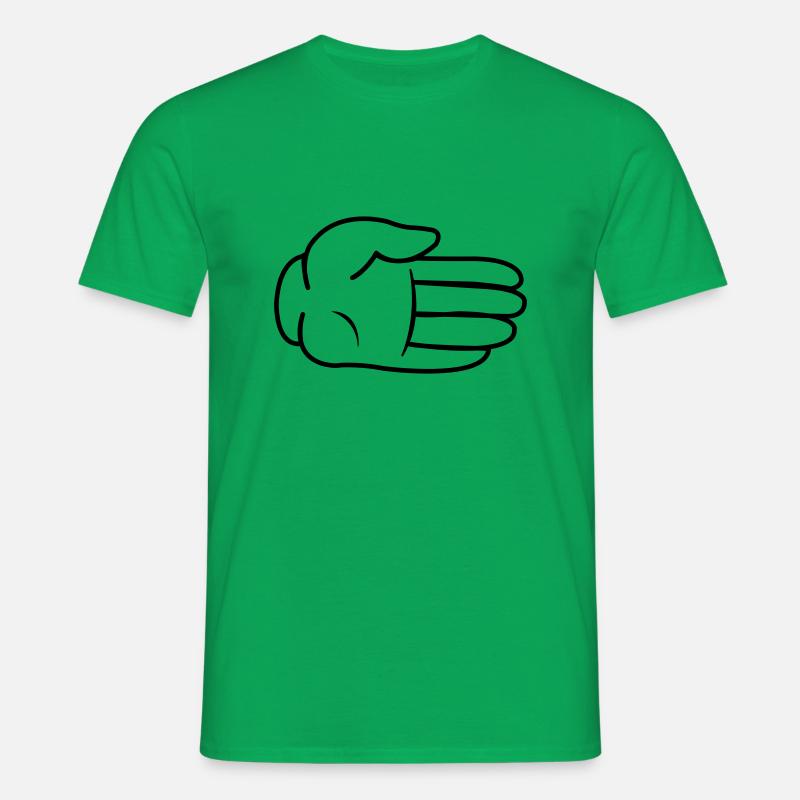 Hand Comic - Männer T-Shirt - Kelly Green