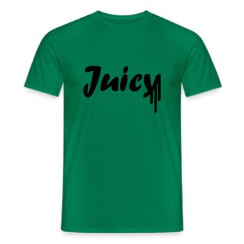 Juicy - Men's T-Shirt - kelly green - Front - AI Model Male 178 dark (178cm)