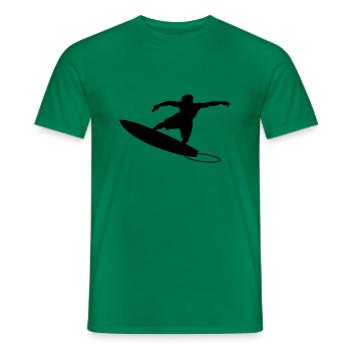 Surfer 4 (Vector) - T-shirt homme - vert - Devant - AI Model Male 178 dark (178cm)