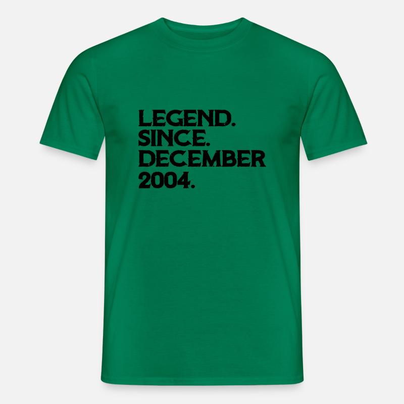 Geboren im Dezember 2004 - Männer T-Shirt - Kelly Green