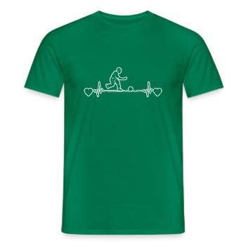 Bowling Skittles Gift Bowling Ball Kegel Bowler - Men's T-Shirt - kelly green - Front - AI Model Male 178 dark (178cm)