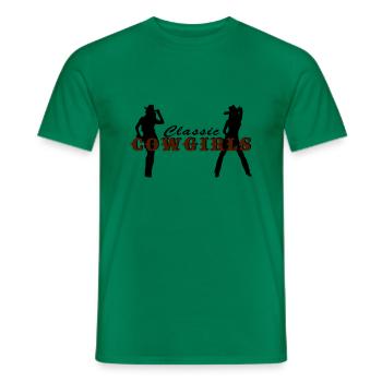 classic_cowgirls - Männer T-Shirt - Kelly Green - Vorne - AI Model Male 178 dark (178cm)