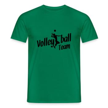 volleyball team - Männer T-Shirt - Kelly Green - Vorne - AI Model Male 178 dark (178cm)