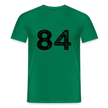 Maillot à 84 numéros - T-shirt homme - vert - Devant - AI Model Male 178 dark (178cm)