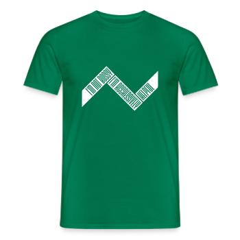 Je ne suis pas autoritaire, je suis agressivement serviable en disant des blagues - T-shirt homme - vert - Devant - AI Model Male 178 dark (178cm)