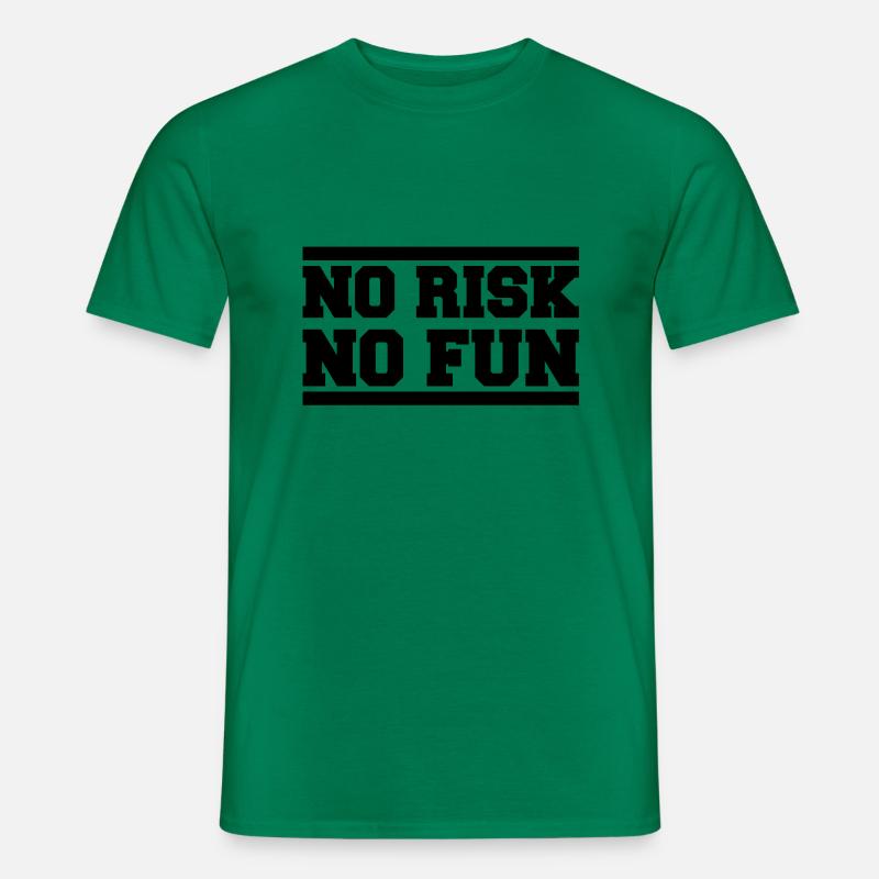 no_risk_no_fun_ay1 - Männer T-Shirt - Kelly Green