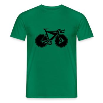 Vélo de route, idée cadeau pour les amis motards - T-shirt homme - vert - Devant - AI Model Male 178 dark (178cm)