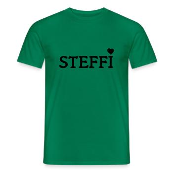 steffi_1 - Männer T-Shirt - Kelly Green - Vorne - AI Model Male 178 dark (178cm)