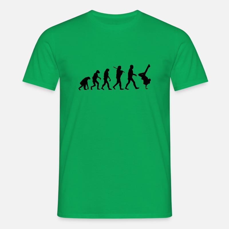Evolution brakedance - Männer T-Shirt - Kelly Green