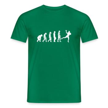 Handball Evolution Handballer Handballspieler Team - Männer T-Shirt - Kelly Green - Vorne - AI Model Male 178 dark (178cm)