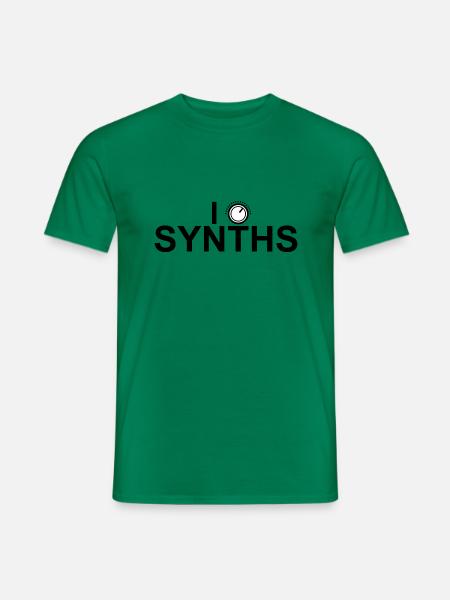 I Like Synths - Männer T-Shirt - Kelly Green