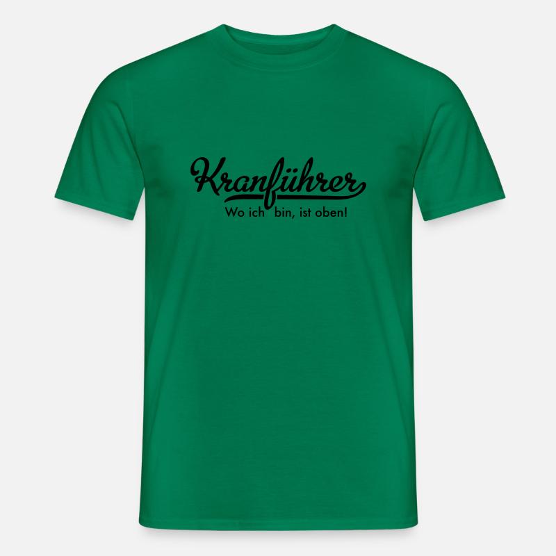 Kranführer - Männer T-Shirt - Kelly Green