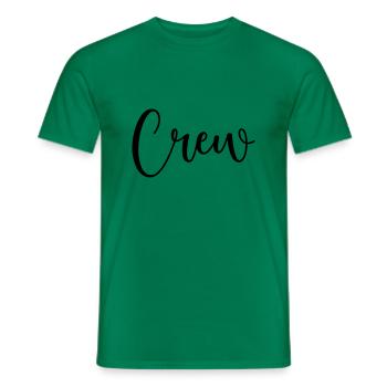 Crew 1 - Men's T-Shirt - kelly green - Front - AI Model Male 178 dark (178cm)