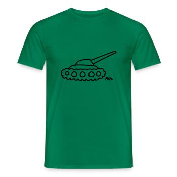Panzer - Men's T-Shirt - kelly green - Front - AI Model Male 178 dark (178cm)